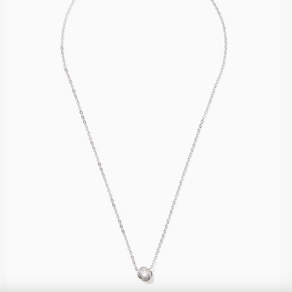 NEW Kate Spade New York Infinity and Beyond Knot Mini Pendant Necklace Silver - Picture 3 of 7